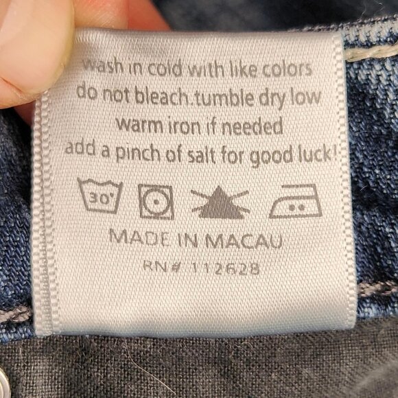 Salt Works Jeans Womens 31 Blue Broadway Bootcut Stretch Low Rise 90s Retro - Picture 12 of 12